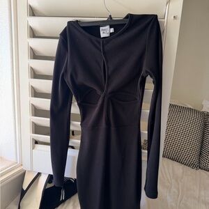 Princess Polly Black Long Sleeve Dress